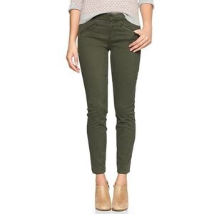 Gap Ultra Skinny Pants Size 6 Tall Olive Green